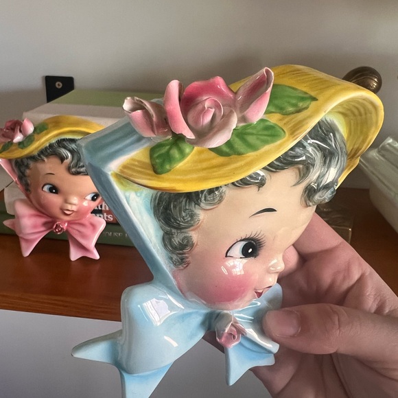 Vintage lefton miss dainty wallpockets - Picture 5 of 14